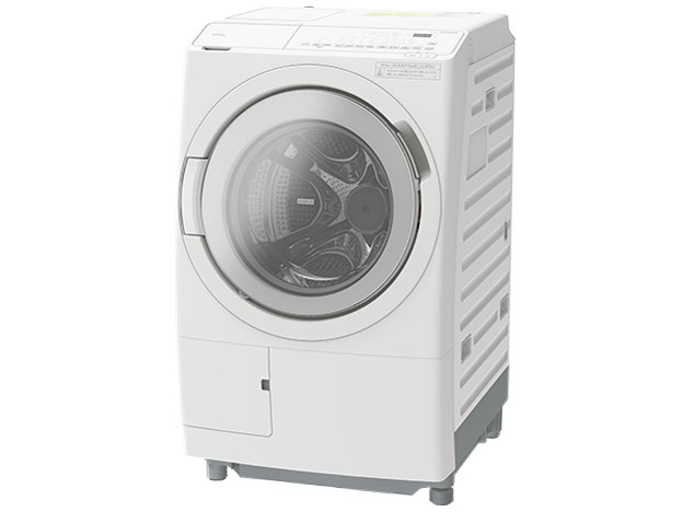 日立 ドラム式洗濯乾燥機 幅60cm 洗濯12kg 乾燥6kg 左開き BD-SV120JL W ホワイト らくメンテ 日本製