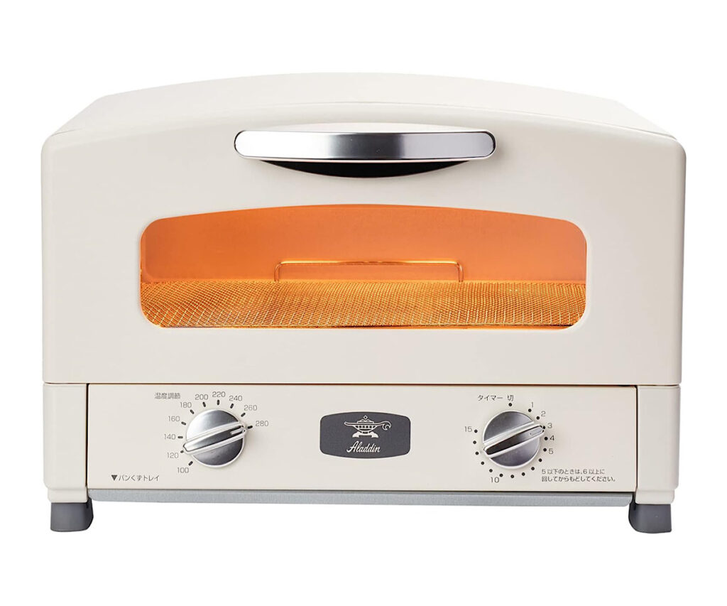Aladdin (アラジン) グラファイト トースター 2枚焼き トースト パン 温度調節機能 タイマー機能付き [遠赤グラファイト 搭載] ホワイト AET-GS13C(W)