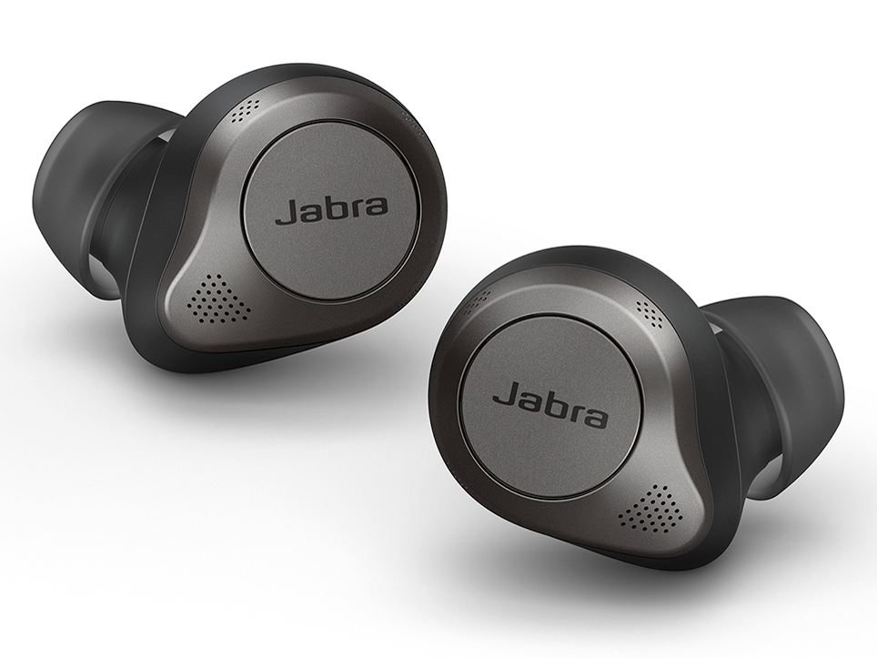 Jabra Elite 85t ワイヤレスイヤホン bluetooth アクティブノイズキャンセリング チタニウムブラック マルチポイント対応 2台同時接続 外音取込機能 専用アプリ マイク付 セミオープンデザイン ワイヤレス充電対応