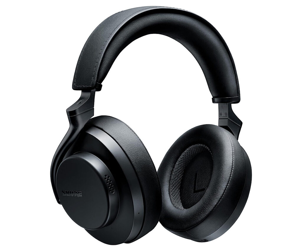 SHURE シュア AONIC 50 Gen2 ワイヤレス・ノイズキャンセリングヘッドホン（第2世代） SBH50G2-BK-J ブラック : 密閉型 外音取り込み Bluetooth 5 Type-Cケーブル接続でハイレゾ対応 マイク付き ハイブリッドANC 急速充電 音楽 映画 ポッドキャスト Snapdragon Sound 【国内正規品/メーカー保証2年】